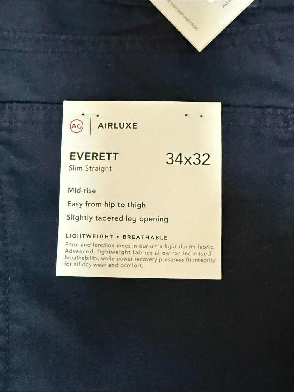 AG Adriano Goldschmied Men's Dark Navy Chinos